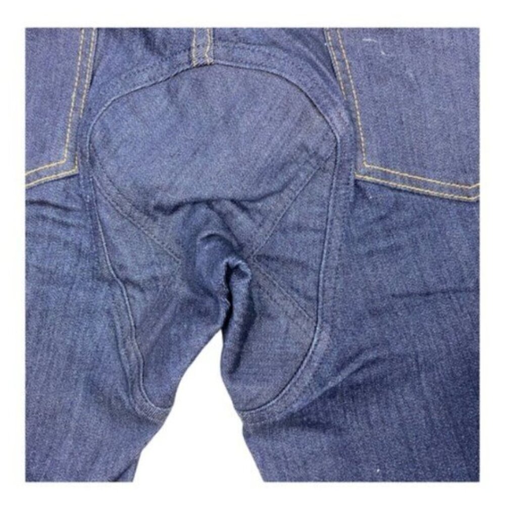 Ryb Ride Your Bike Womens Indigo Denim Jean Dark Wash Cycling Shorts US 26 - Picture 11 of 14